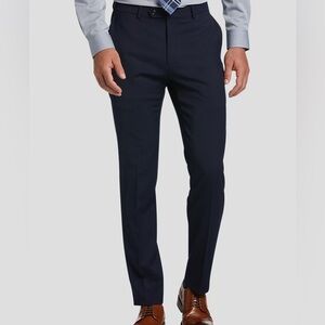 Tommy Hilfiger Modern Fit Wool Blend Navy Pants